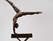 Бронзовая статуэтка. "Гимнастка на бревне" Дания, Royal Copenhagen. Автор Sterett-Gittings Kelsey (США, г. р. 1941)