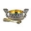 Russian Silver Sugar Bowl with Tongs