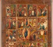 Икона праздника Русская, вторая половина XIX века...