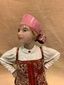 Авторская скульптура из камня "Барыня" (h=35 см, цветные камни)