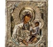 Редкая русская икона "Богородица Шуйская и С..."