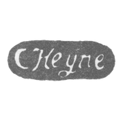 Клеймо мастера Гейне Карл - Ленинград - инициалы "C Heyne"