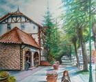 Статуэтка "Прогулка" акварельные к…