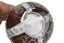 THEO FABERGE CRYSTAL & STERLING EGG, ST. VLADIMIR