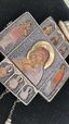 Русская серебряная золотая подвеска Николая II в стандарте 84 золотника (875 пробы)...