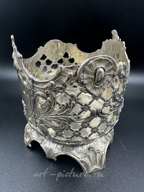 Подставка под бутылку вина из серебра