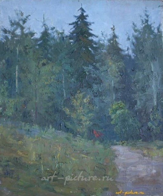 В лесу. Холст, масло. 53 х 44 см