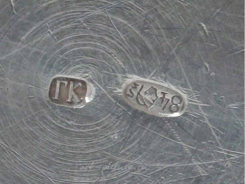 Серебряный подстаканник Клингерт Густав Густавович, Россия, 1899-1908 гг.