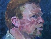 Этюд к картине "Самодеятельность". Картон, масло. 43 х 32 см