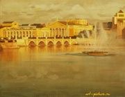 Вечернний Челябинск холст, масло 