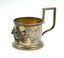 19th century Russian Imperial Sterling Silver Tea Glass Holder