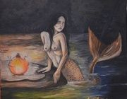 "Русалка" масло, холст на подрамнике 