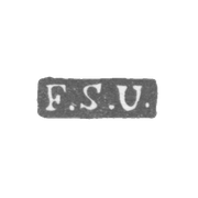 Клеймо мастера Уваров Федор Степанович - Ленинград - инициалы "F.S.U."