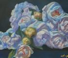 Статуэтка «Пионы. Ночь». Пастель, …