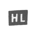 Клеймо мастера Лассас Генрих - Ленинград - инициалы "HL"