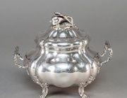 Русская серебряная сахарница с крышкой, Российская Империя ( Россия )