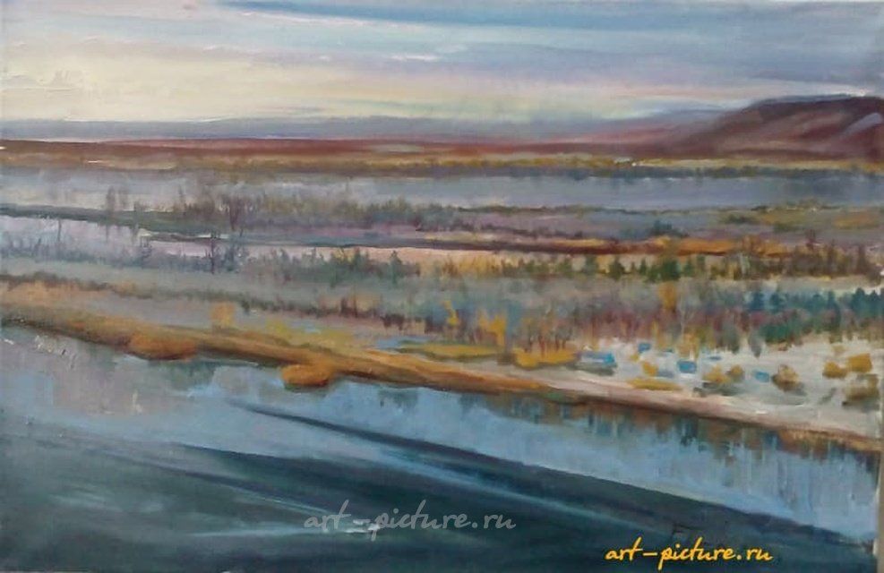 Волга холст ,масло