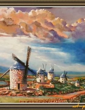 купить Мельницы масло холст 