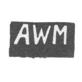 Клеймо мастера Вальдеман Авраам - Таллин - инициалы "AWM" - 1756-1784 гг.