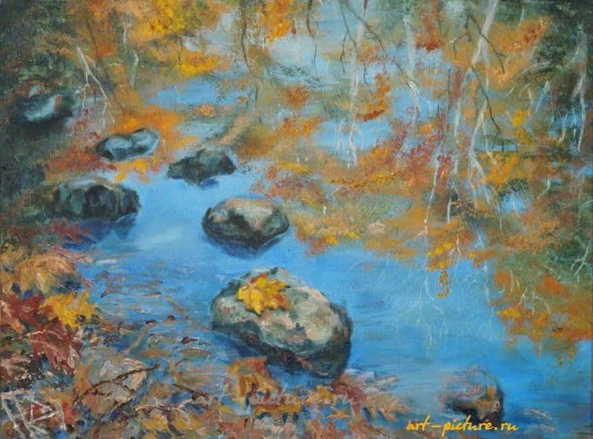 Осень кувырком масло, холст