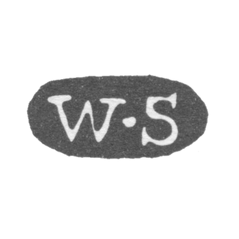 Клеймо мастера Зенгбуш Фридрих Вильгельм - Ленинград - инициалы "W-S"