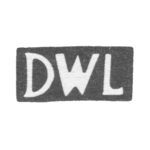Клеймо мастера Лундберг Даниель Вильгельм - Таллин - инициалы "DWL" - 1756-1802 гг.