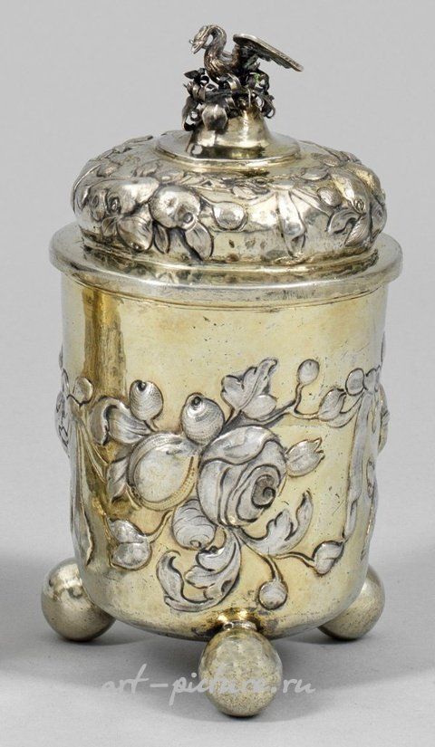 Барочный серебряный кубок Кристофа Беера из Нюрнберга, 1691-1701 гг.