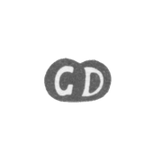 Клеймо мастера Дехант Георг - Рига - инициалы "GD"