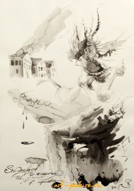 Соль эмиграции (Salt of emigration) тушь, бумага (ink, paper)