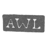 Клеймо мастера Лунг Андерс Вильгельм - Ленинград - инициалы "AWL"