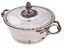 Роскошный русский серебряный суповой турин с позолотой и драгоценными камнями