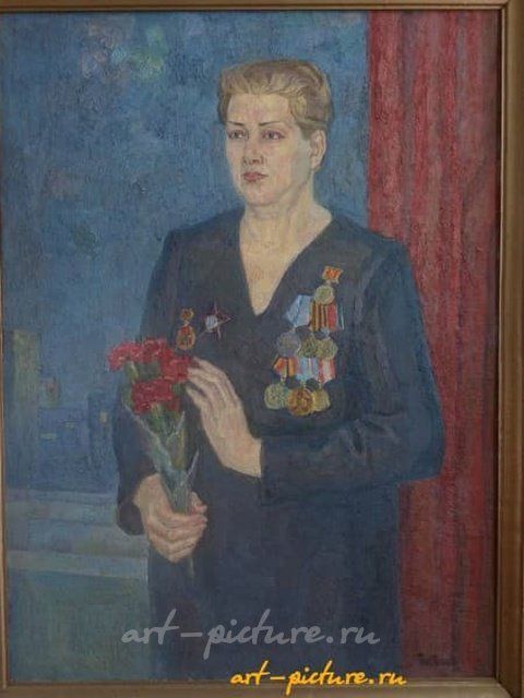 Санинструктор Иванова Л.А Холст, масло