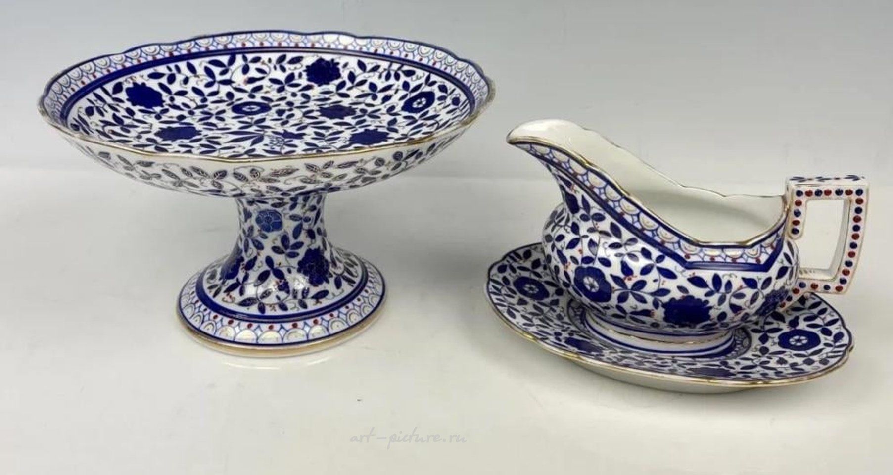 Royal Vienna , Фарфоровая посуда Royal Vienna, 3 предмета, 1880 год, хорошее состояние