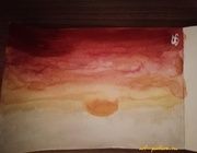 "Восход Солнца" Акварель 