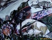 "Мудрость Земли сибирской" акрил, холст 