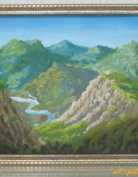 купить Горная река холст, масло 