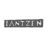 Клеймо мастера Янтцен Кристиан Андрей - Ленинград - инициалы "IANTZEN"