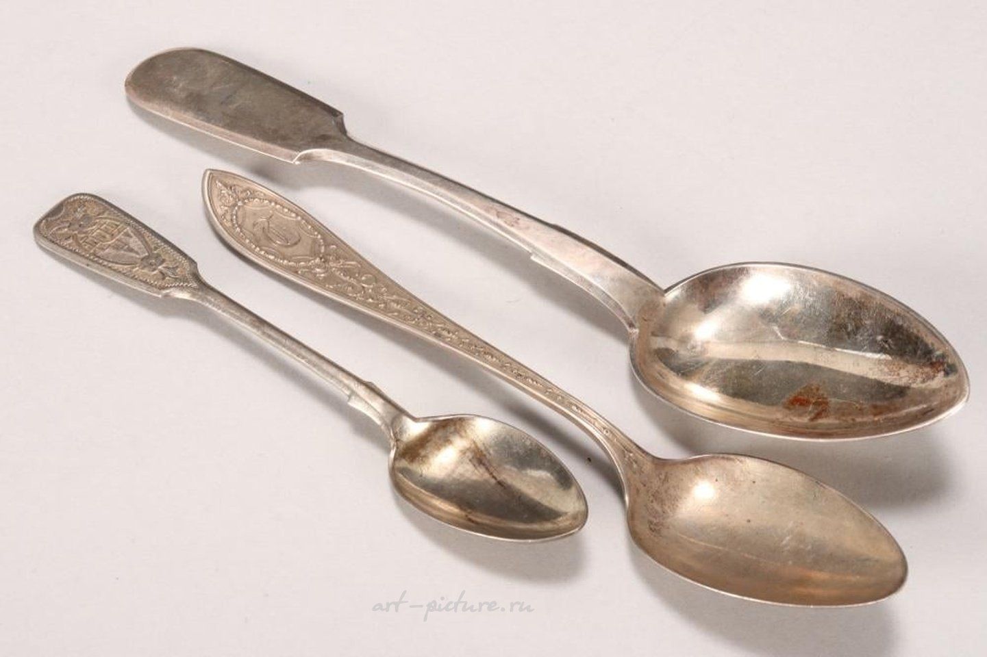 Русское серебро , Русские серебряные ложки.