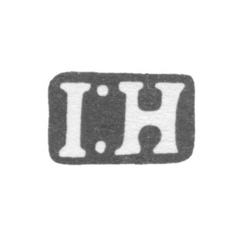 Клеймо мастера Хагель Иоганн - Тарту - инициалы "IH" - 1850-1878 гг.