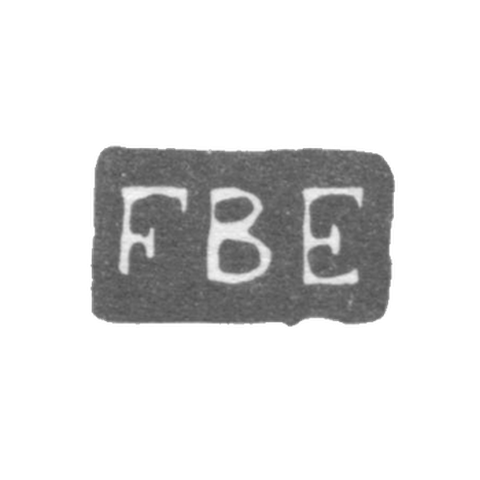 Клеймо неизвестного мастера Ленинграда - инициалы "FBE" - 1797-1800 гг.
