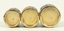 Coin holder with three compartments.