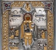 19th century Russian icon of St. Alexander Nevsky