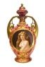 Урна "Art Nouveau" из Королевской Вены с обнаженной красавицей