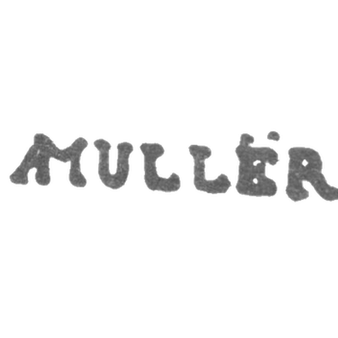 Клеймо мастера Мюллер Андреас - Ленинград - инициалы "AMULLER"