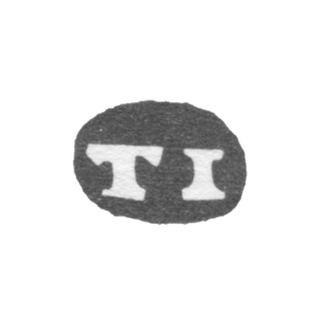 Клеймо мастера Ильин Тимофей - Москва - инициалы "TI" - 1704-1721 гг.