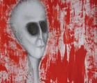 Статуэтка На красном бумага,гуашь,…
