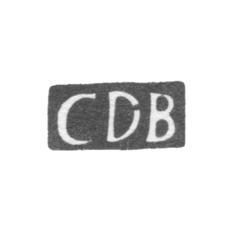 Клеймо мастера Бауэр Карл Даниель - Таллин - инициалы "CDB" - 1798-1815 гг.