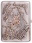 RUSSIAN SILVER AND GOLD CIGARETTE CASE WITH MEDAL