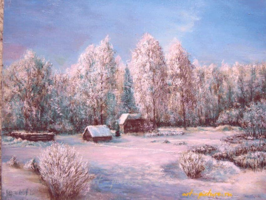 Солнечный день масло, холст
