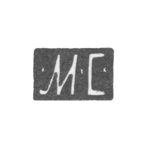 Клеймо неизвестного мастера Калуги - инициалы "МС" - 1838 г.